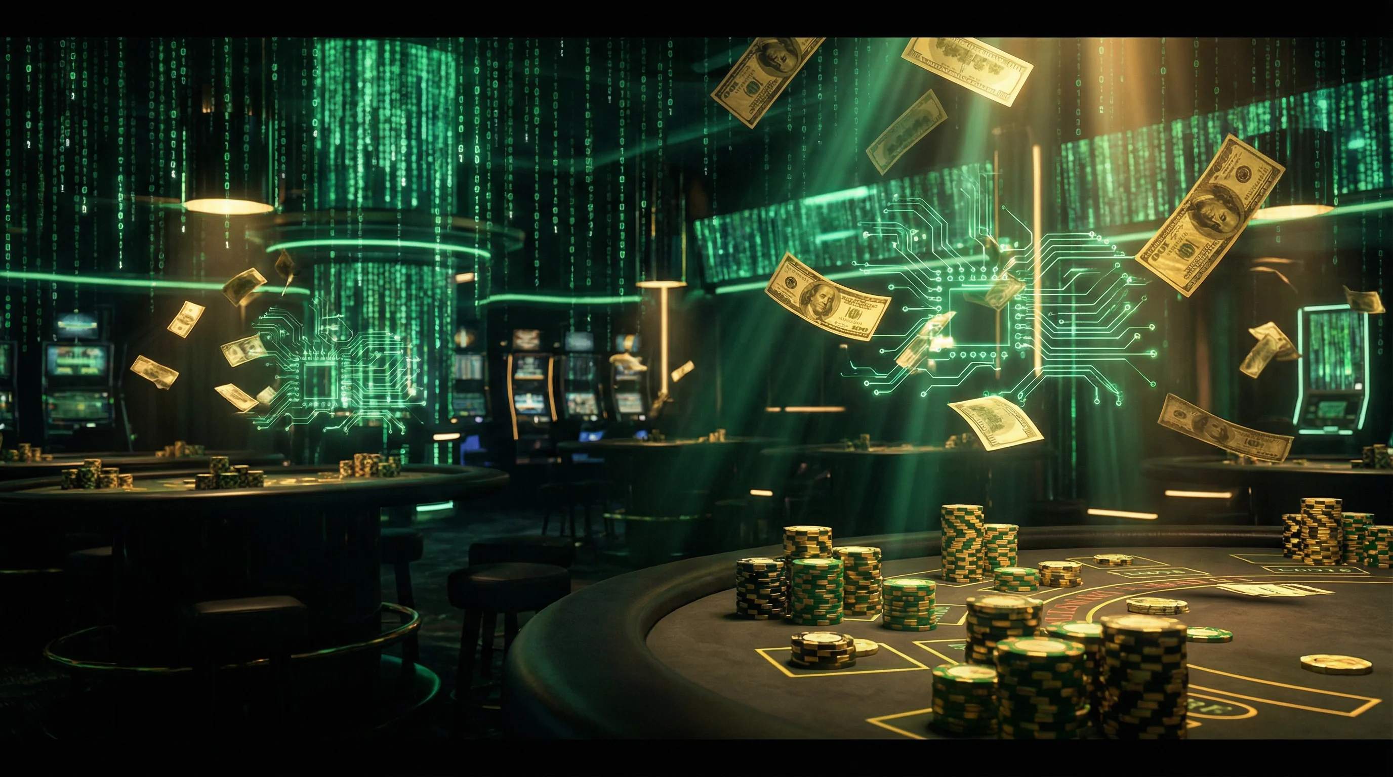 Ambiente de casino de lujo para bacará en Rivalobet App México